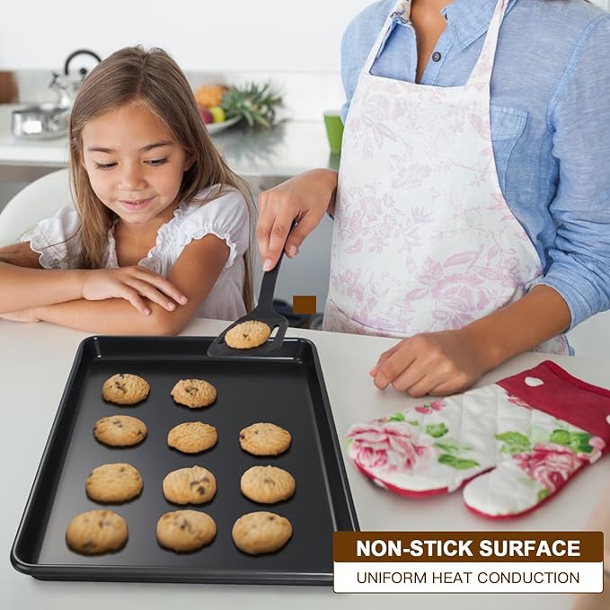 Tri-Pack Nonstick Baking Sheets: Durable, Easy-Clean & Multi-Size