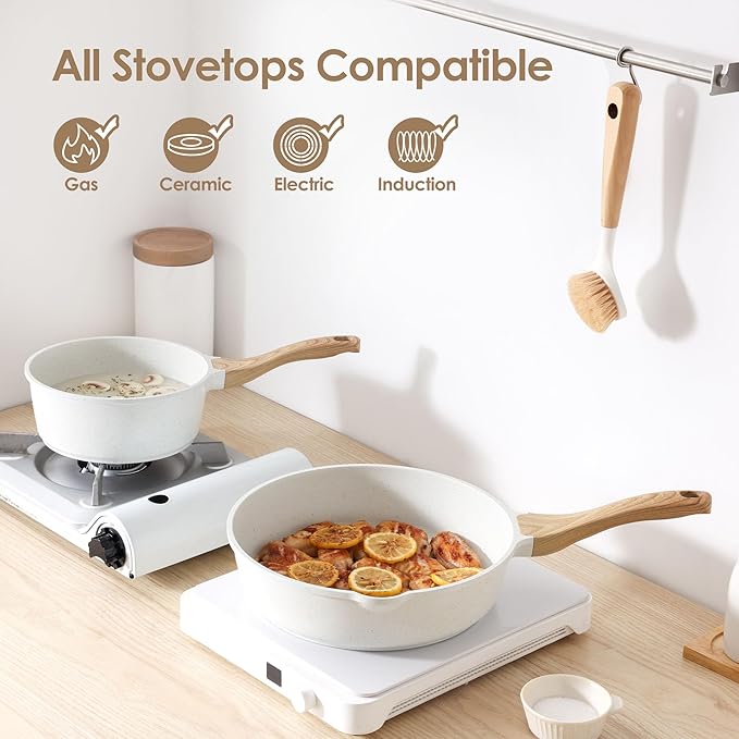 GreenGourmet 16-Piece Ceramic Cookware Set