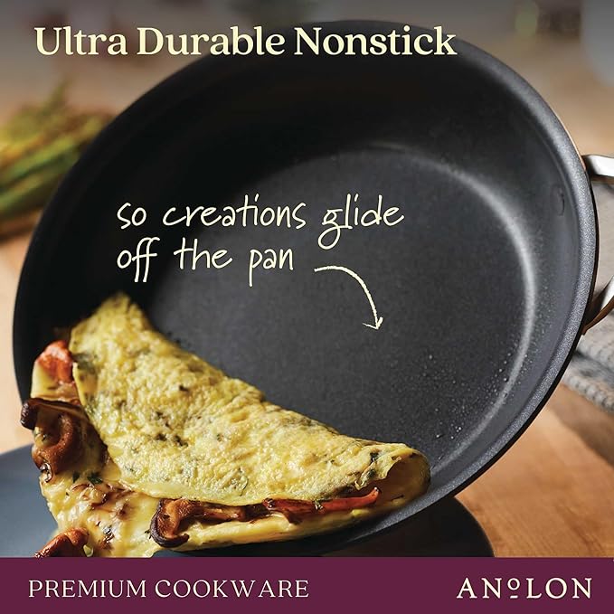 Anolon Copper Luxe Nonstick Skillet Duo - 8.5" & 10"