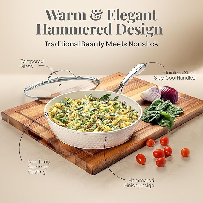 Gotham Steel 3-Piece Copper Nonstick Skillets