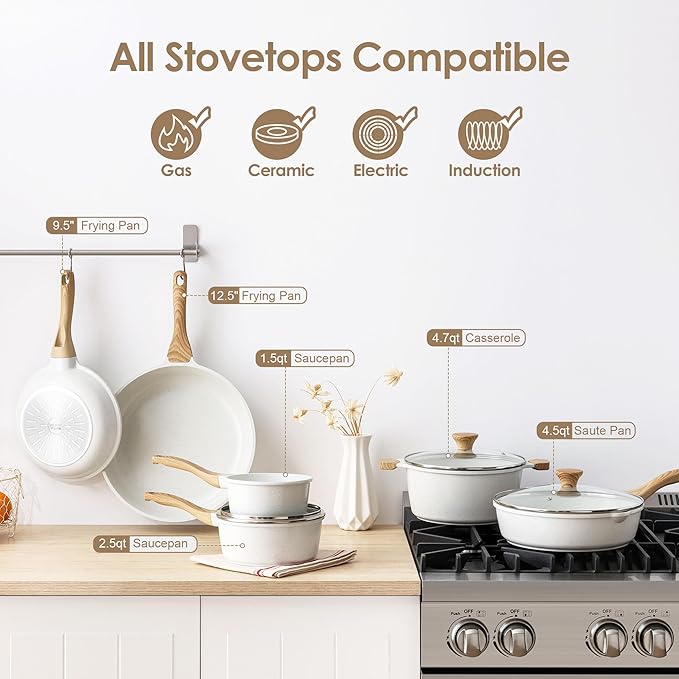 GreenGourmet 16-Piece Ceramic Cookware Set