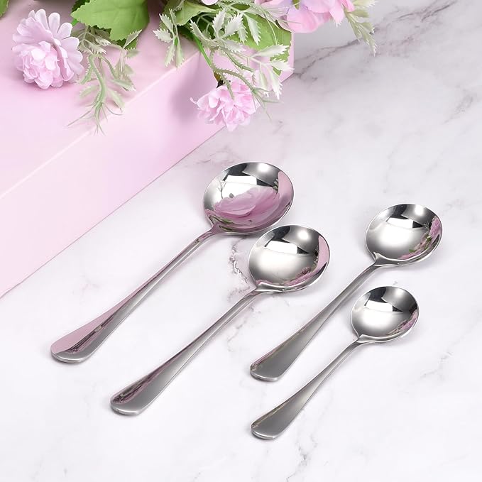 Stainless Elegance 6pc Soup Spoons