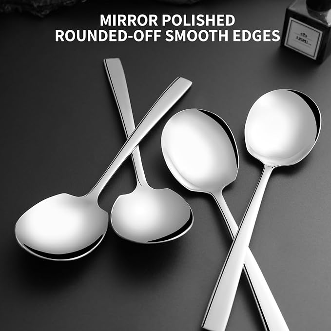 Stainless Steel Buffet Spoons 6-Pack