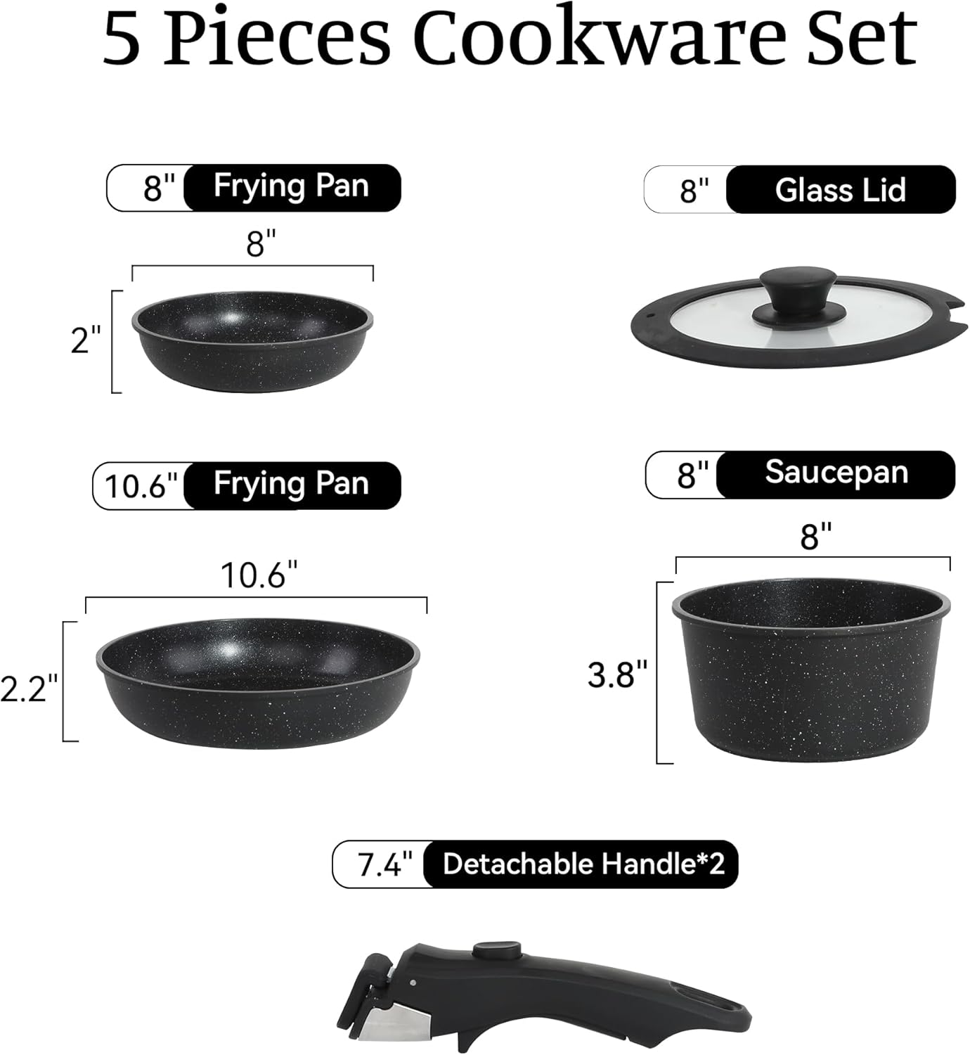 Cuisinluv 15PC FlexiCook Nonstick Set