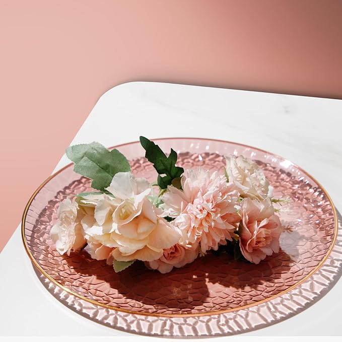 Burgundy Elegance 60pc Disposable Plate Set