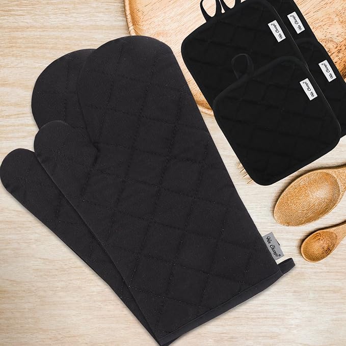 EcoHeat 6-Piece Oven Mitts & Pot Holders Set