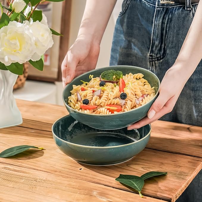 KYBSCZ 30oz Ceramic Dinner Bowls - Set of 4