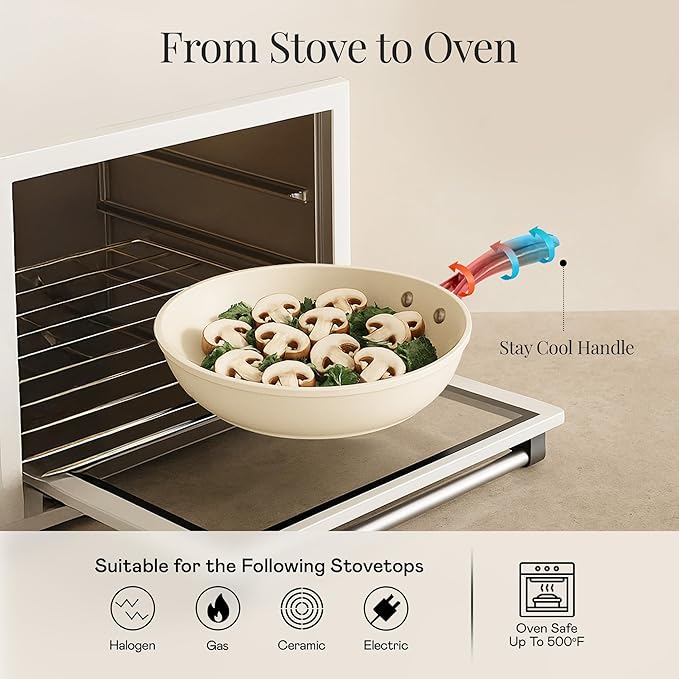 GOTHAM STEEL 10 Inch Ceramic Nonstick Skillet