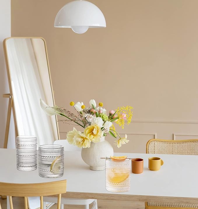 Vintage Hobnail 6-Piece Glass Set 13 oz