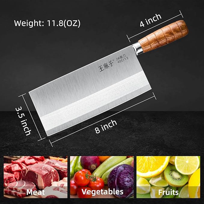 ChefSeries 8 Inch Stainless Steel German Cleaver