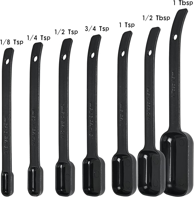 Smithcraft Precision Plastic Measuring Set 15 Piece Black