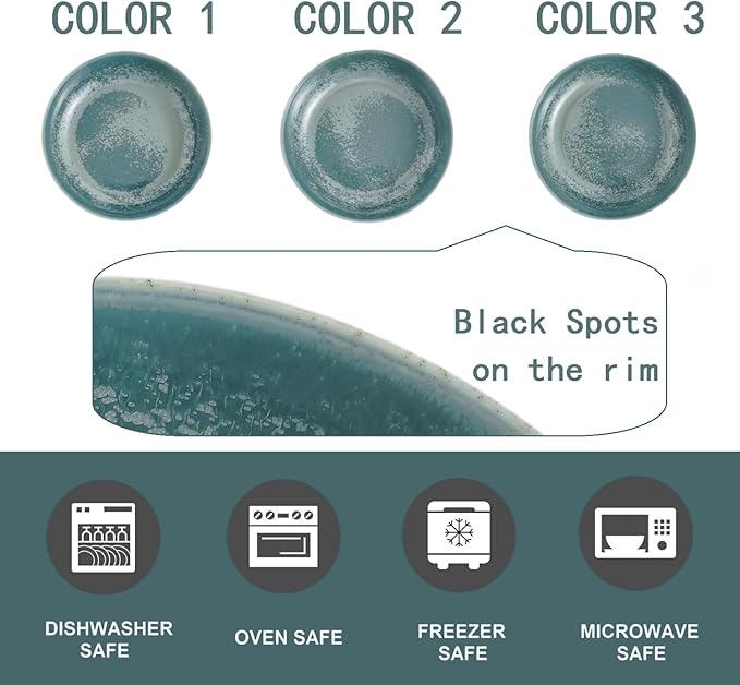 KYBSCZ 30oz Ceramic Dinner Bowls - Set of 4