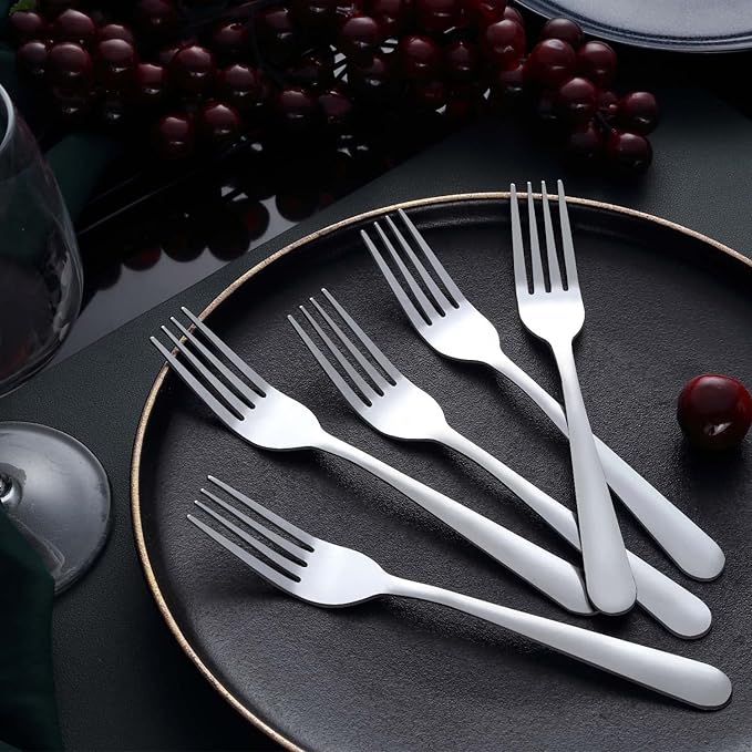 Elegance 24-Piece Stainless Dinner Forks