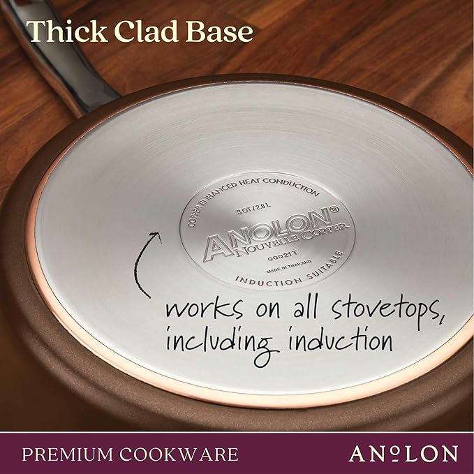 Anolon Copper Luxe Nonstick Skillet Duo - 8.5" & 10"