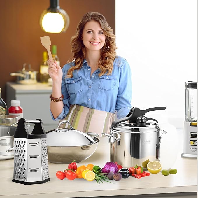 6-in-1 Stainless Steel Multi-Grater with Container