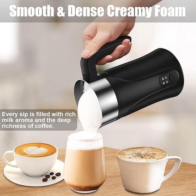 Ovetedot 4-in-1 Quiet Milk Frother & Steamer