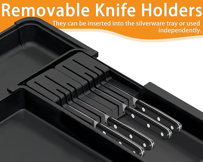 Expandable Kitchen Utensil & Knife Organizer