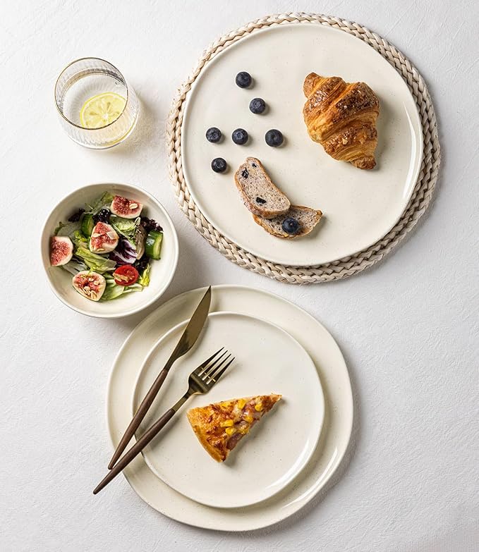 GBHOME 12-Piece Artisan Ceramic Dinner Set