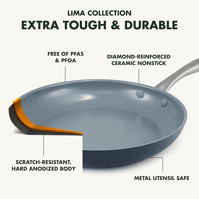 GreenPan Lima 5QT Ceramic Nonstick Stock Pot