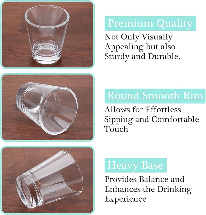 Classic Round Shot Glass Collection - 6 Piece Set