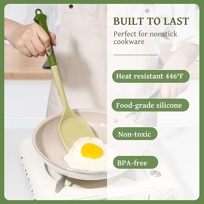 Kikcoin 43-Piece Silicone Kitchen Set - Heat Resistant and BPA Free