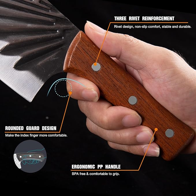 TJ POP Ultra Sharp 7" Full-Tang Meat Cleaver