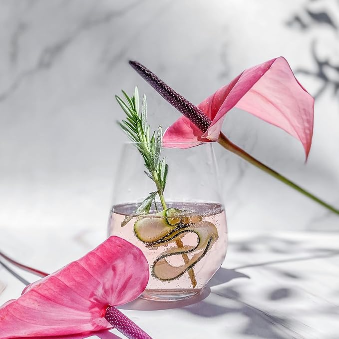 Gnimihz Handblown Crystal Wine Glasses 18 oz - Set of 2