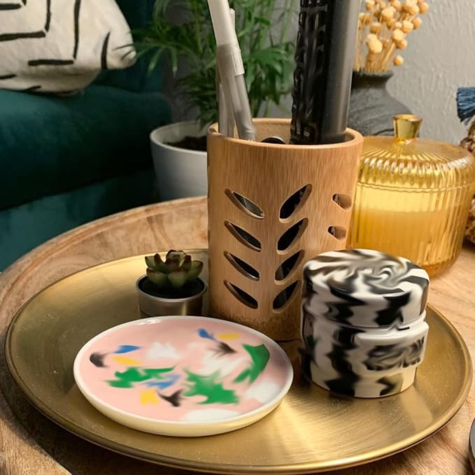 GoldLuxe 12" Stainless Steel Plates 4-Pack