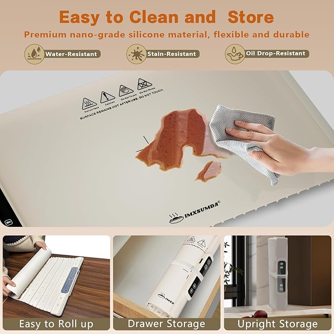 HeatMat Pro Food Warmer - Adjustable Temperature & Timer