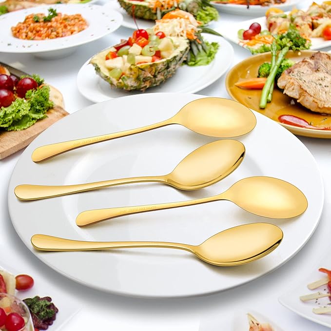 Gold Luxe Buffet Spoons 6-Pack