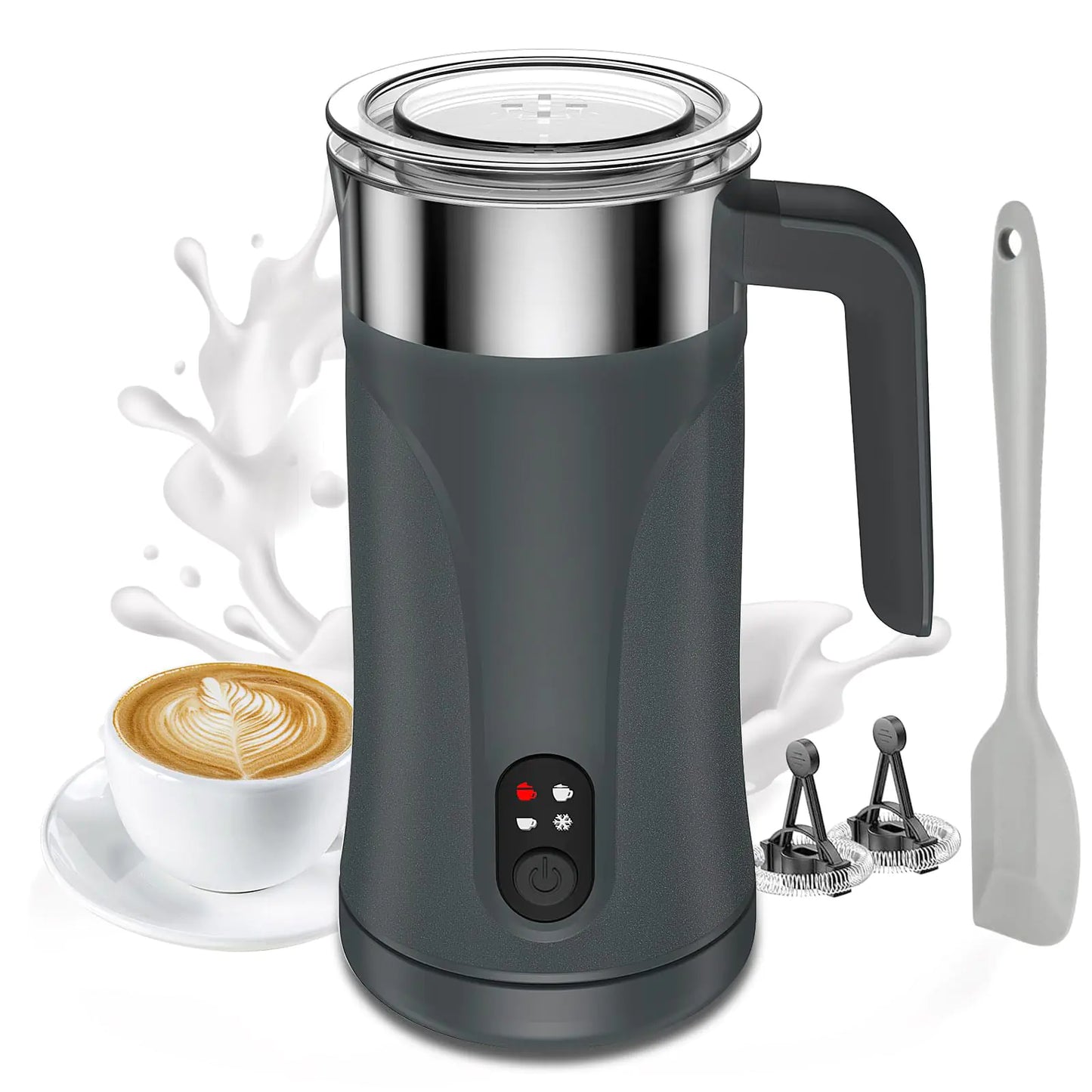 Ovetedot 4-in-1 Quiet Milk Frother & Steamer