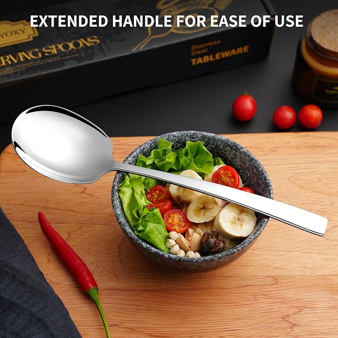 Stainless Steel Buffet Spoons 6-Pack