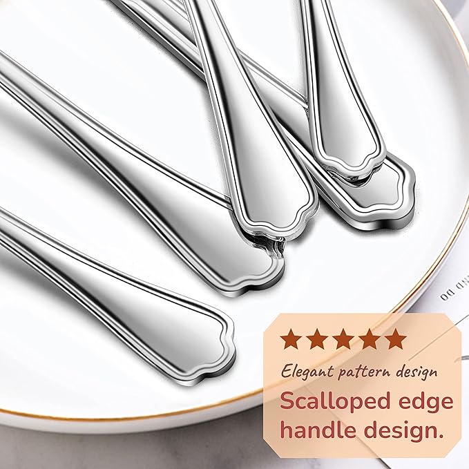 ScallopEdge 10-Piece Stainless Flatware Set