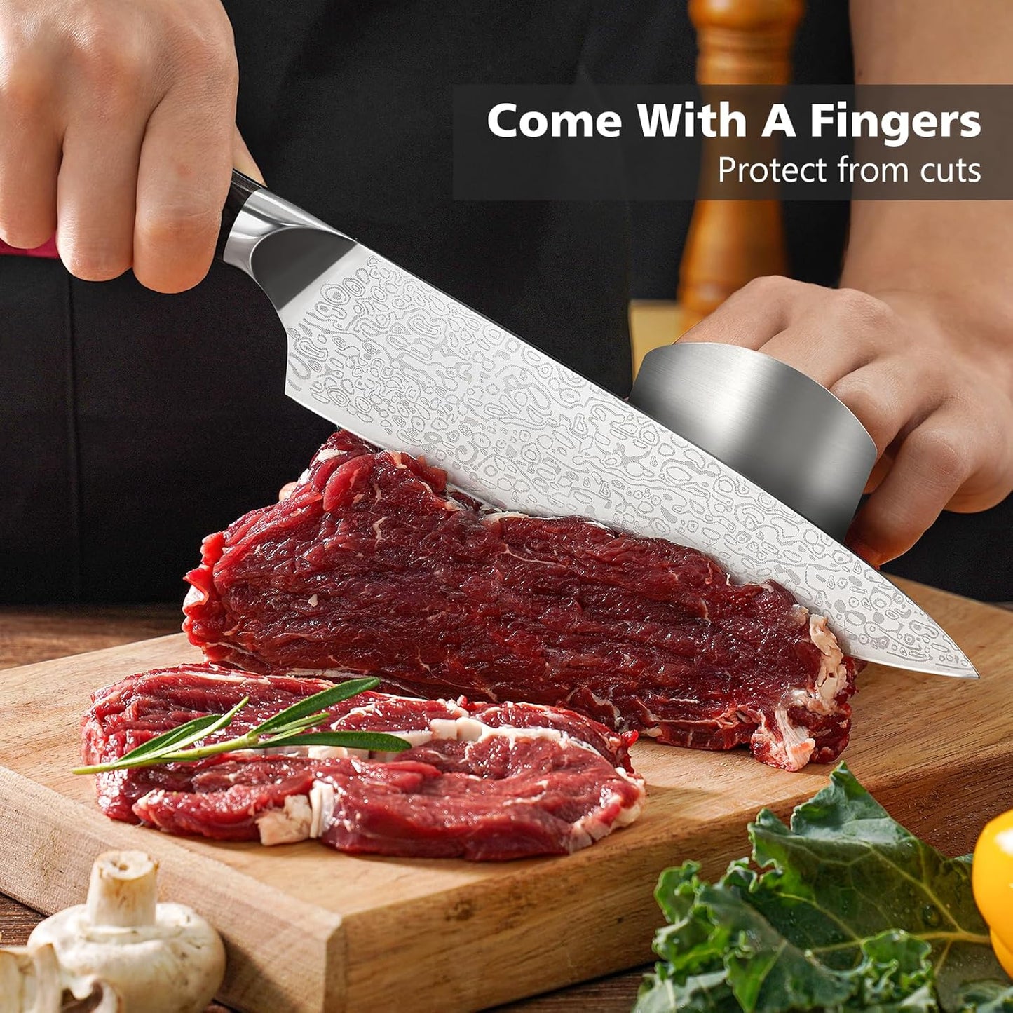 SharpEdge 8-Inch Japanese Chef Knife Set with Accessories