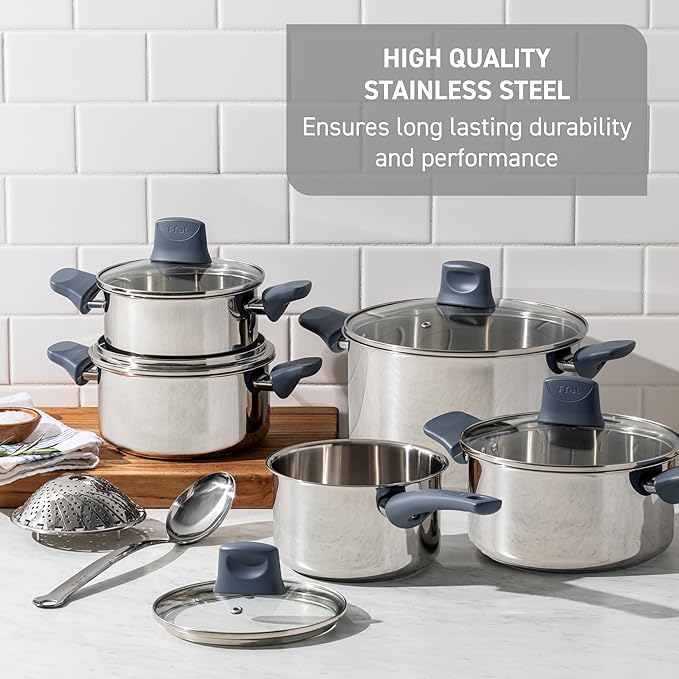 T-fal Stainless Essentials Fry Pan Duo