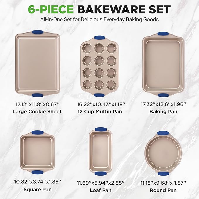 GoldStar 6-Piece Nonstick Bakeware Set