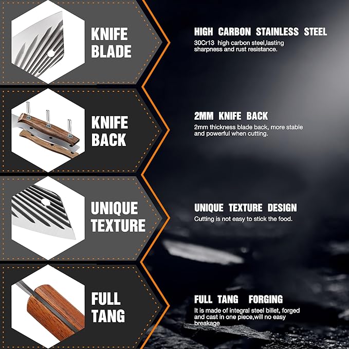 TJ POP Ultra Sharp 7" Full-Tang Meat Cleaver