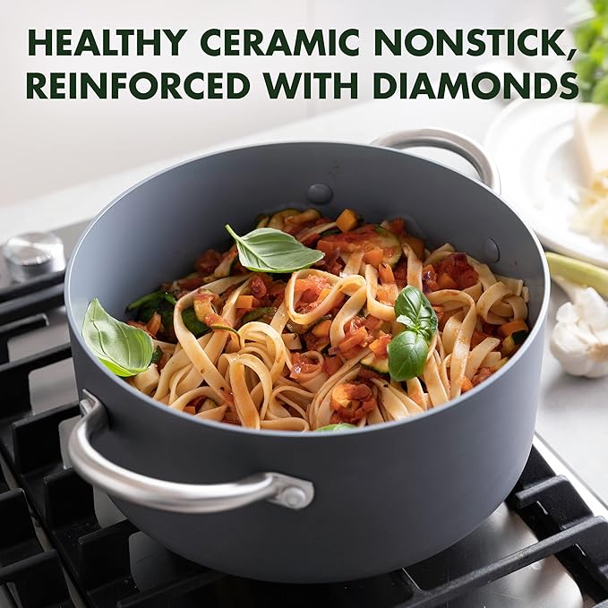 GreenPan Lima 5QT Ceramic Nonstick Stock Pot