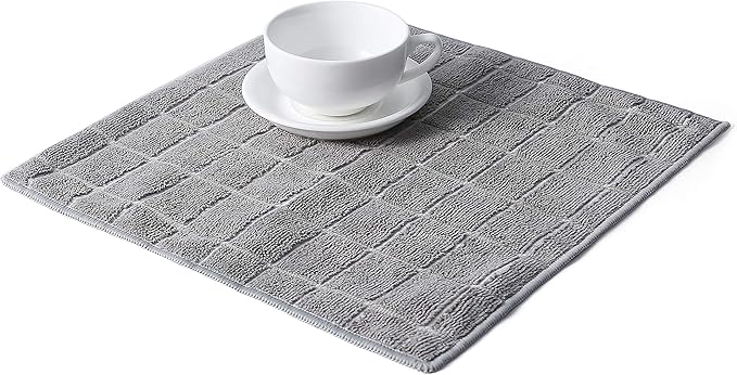 Plush Dual-Sided Microfiber Dishcloths - 6 Pack