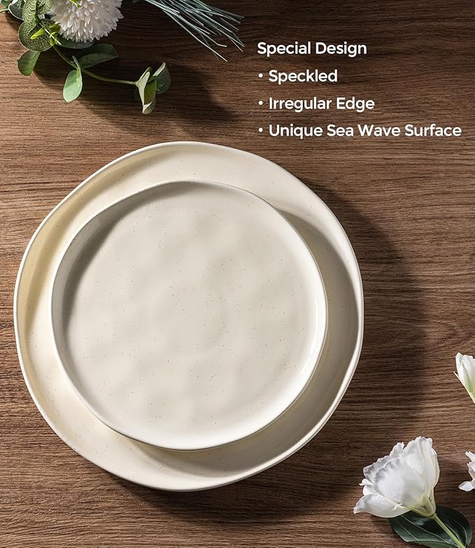 GBHOME 12-Piece Artisan Ceramic Dinner Set