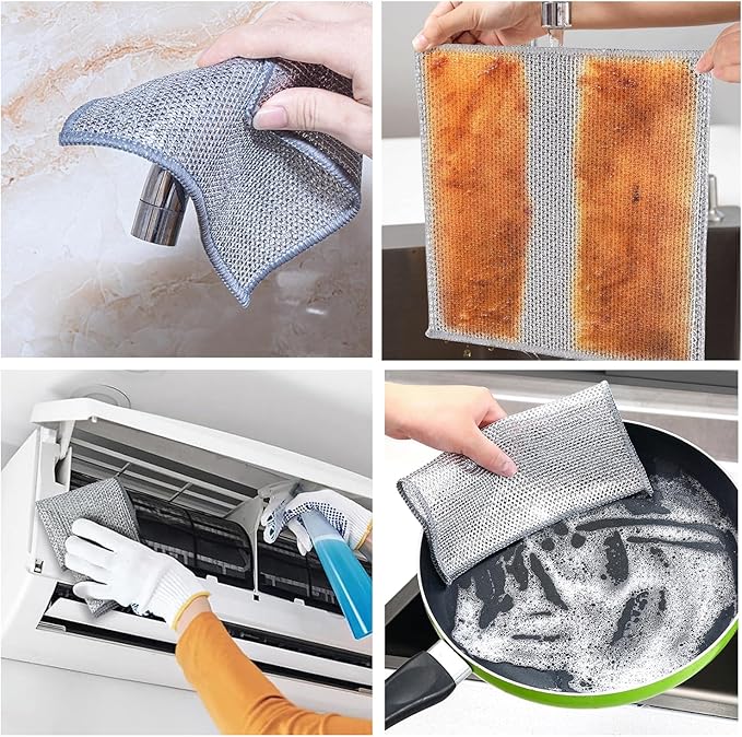 SteelScrub 10-Pack Wire Dishcloths