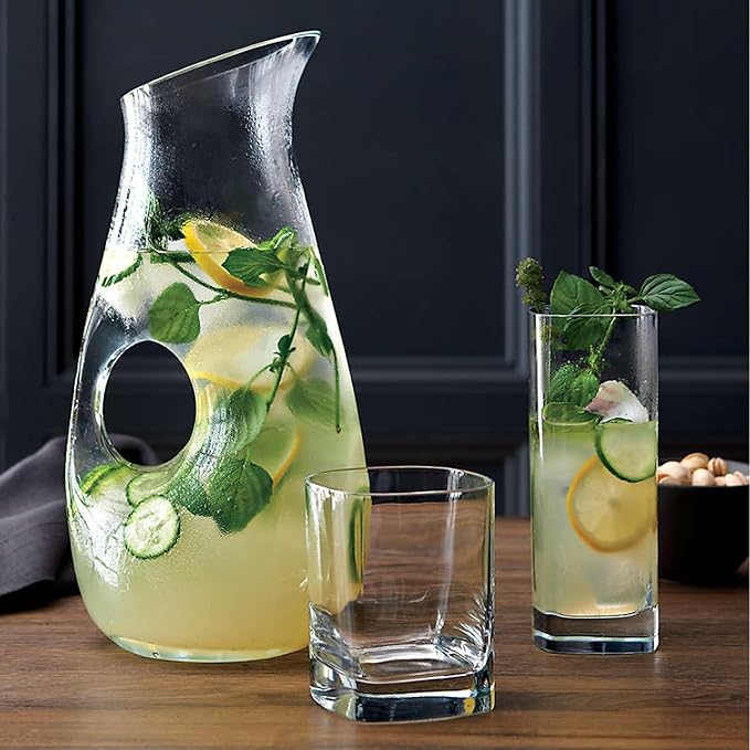 Strauss Elegance Highball Glasses - 16.5 Oz Crystal Set