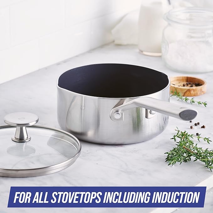 Blue Diamond Triple Steel 1.6QT Nonstick Saucepan