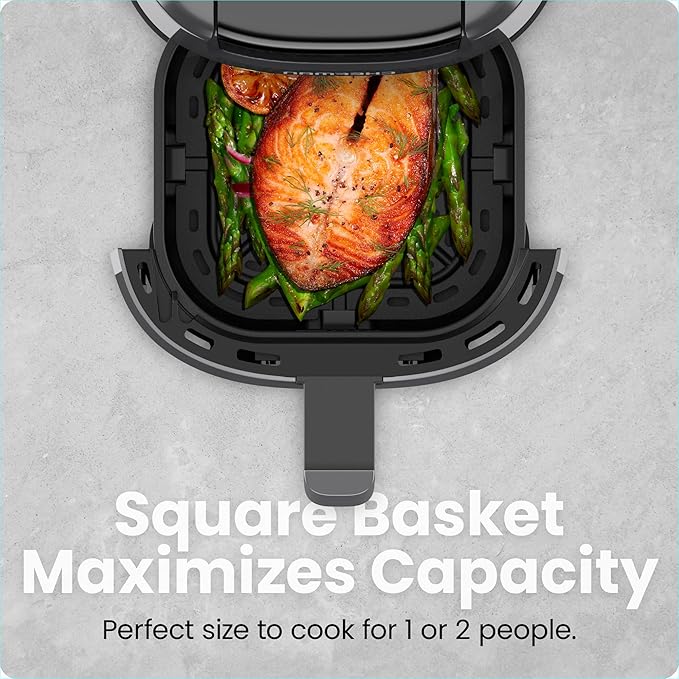 CHEFMAN Compact 2-Qt Digital Air Fryer - Quick-Cook Touchscreen with Easy-Clean Basket