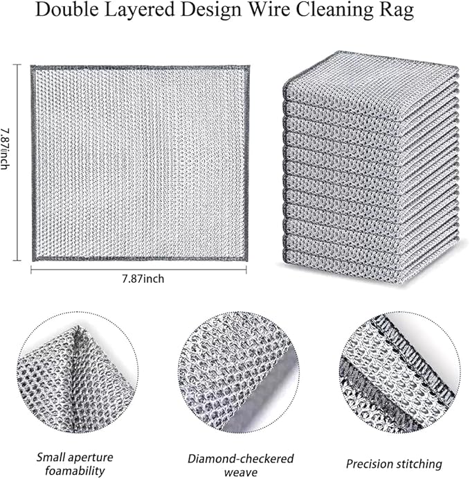 SteelScrub 10-Pack Wire Dishcloths