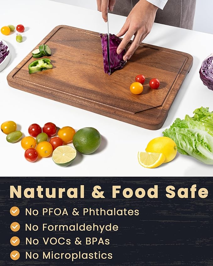 Axeman Premium Walnut Cutting Board with Juice Groove