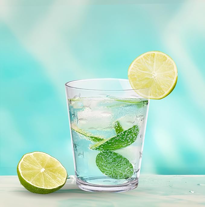 KLIFA - Charleston Fish Acrylic 8-Cup Set - BPA-Free & Dishwasher Safe