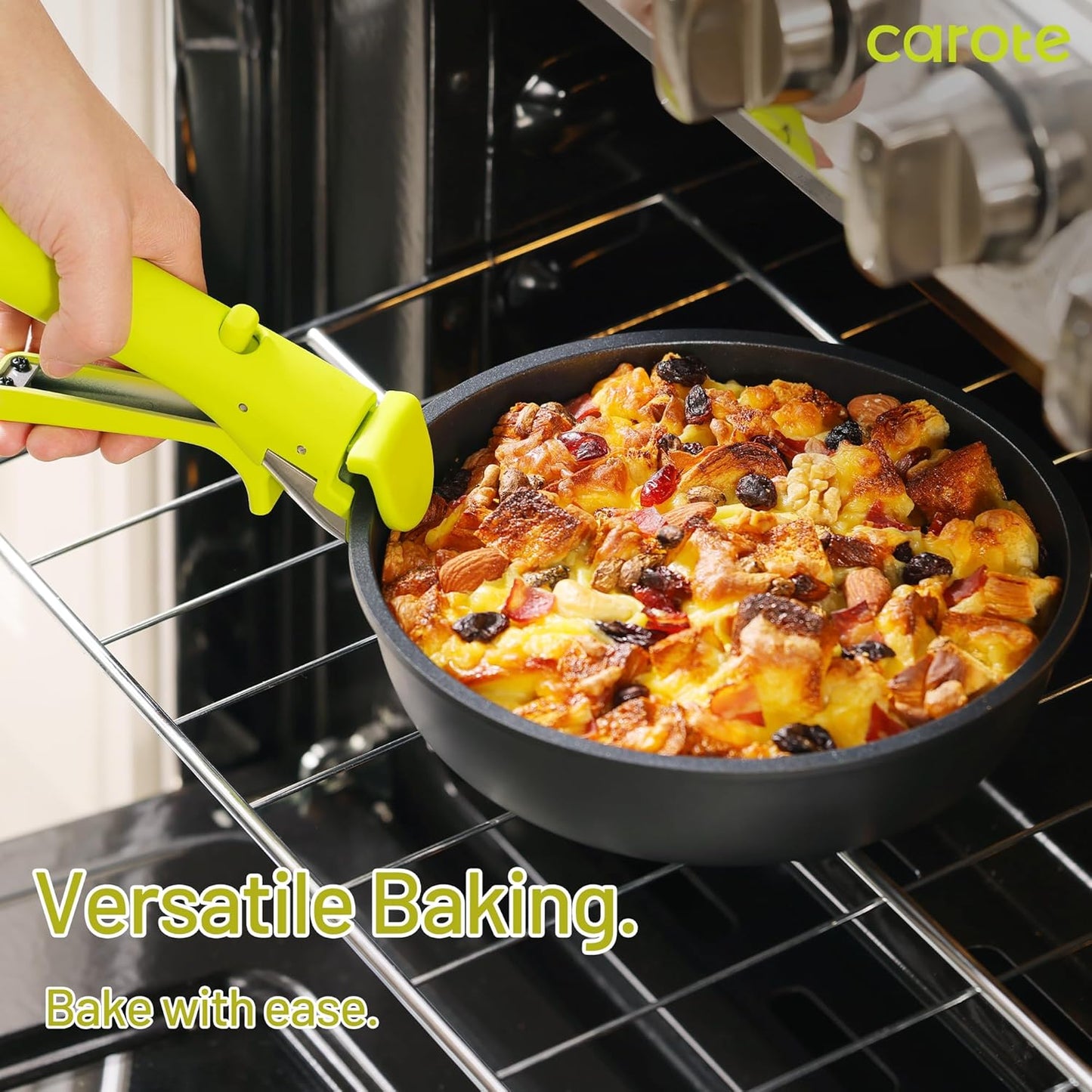 CAROTE 11pc Nonstick Cookware Set with Detachable Handles