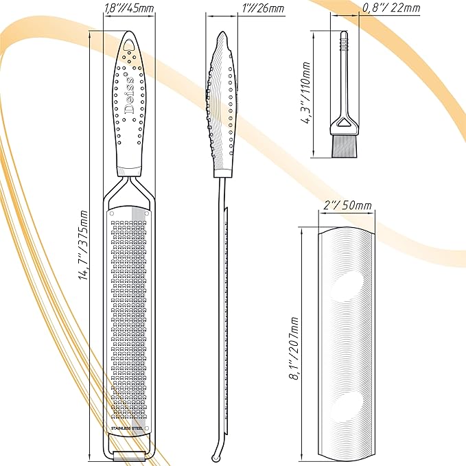 Deiss PRO Multi-Use Zester & Grater
