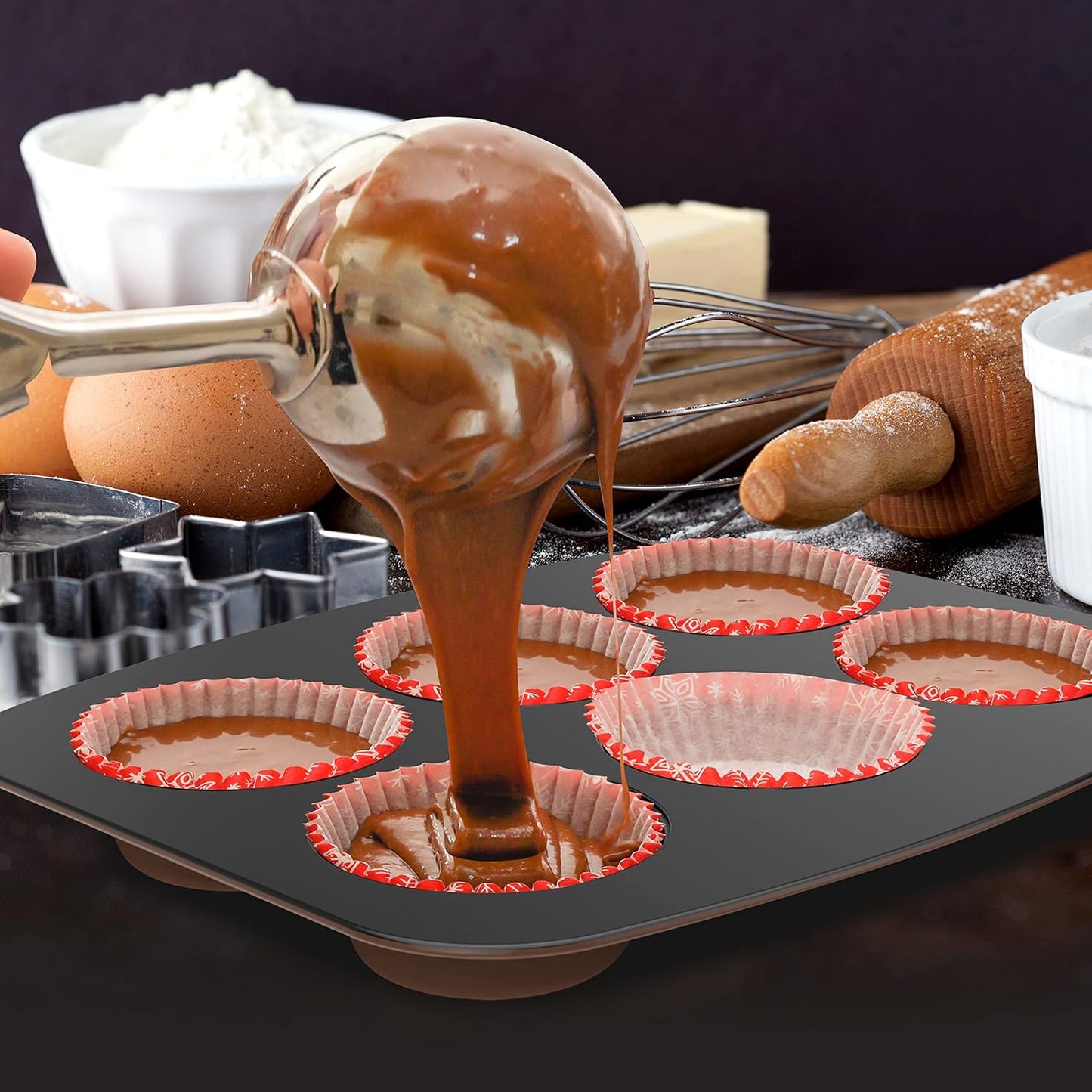 NutriChef 8-Piece Deluxe Bakeware Set - Nonstick & Oven-Safe